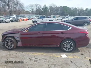 2015 Hyundai Genesis 3.8L with VIN KMHGN4JE0FU043557, listed as a IAAI auction lot 41599737 with 97,815 mi miles. Bid and sale history available at carsss.com. Image 15.