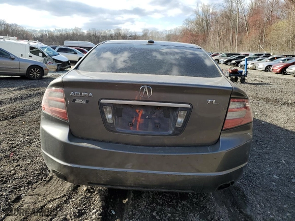 2008 Acura TL with VIN 19UUA66208A053718, listed as a Copart auction lot 50017135 with 137,017 mi miles and Salvage Title. Bid and sale history available at carsss.com. Image 6.