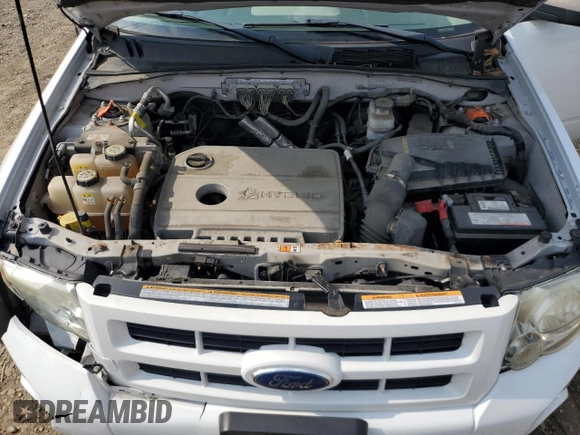 2011 Ford Escape Hybrid with VIN 1FMCU4K3XBKA56711, listed as a Copart auction lot 59789395 with 159,812 mi miles and Salvage title. Bid and sale history available at DreamBid. Image 12.
