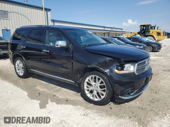 2015 Dodge Durango Citadel with VIN 1C4RDJEG9FC750902, listed as a Copart auction lot 62283165 with 140,198 mi miles and Salvage title. Bid and sale history available at DreamBid. Image 4.