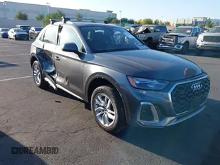 2023 Audi Q5 S line Premium with VIN WA1GAAFY1P2098513, listed as a IAAI auction lot 42397203 with 17,515 mi miles and . Bid and sale history available at DreamBid. Image 1.