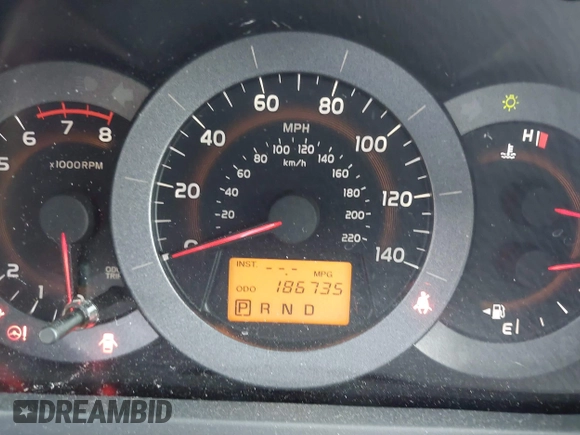 2010 Toyota RAV4 with VIN JTMZF4DV1A5017557, listed as a IAAI auction lot 42268749 with 186,735 mi miles and . Bid and sale history available at DreamBid. Image 7.