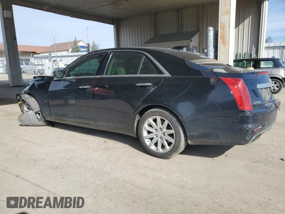 2015 Cadillac CTS RWD with VIN 1G6AP5SX8F0130675, listed as a Copart auction lot 50155755 with 141,817 mi miles and Salvage title. Bid and sale history available at DreamBid. Image 2.
