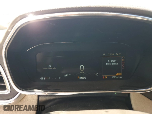 2017 Lincoln Continental with VIN 1LN6L9SK2H5611839, listed as a Copart auction lot 49261615 with 100,961 mi miles and Salvage Title. Bid and sale history available at DreamBid. Image 9.
