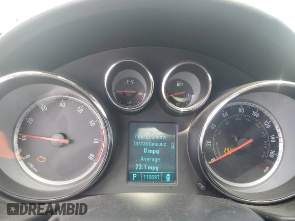 2011 Buick Regal CXL RL1 with VIN W04GN5EC3B1084595, listed as a Copart auction lot 57795975 with 110,697 mi miles and Salvage title. Bid and sale history available at DreamBid. Image 9.