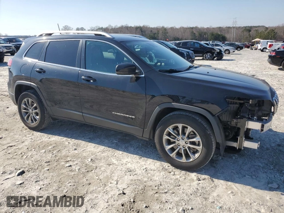 2021 Jeep Cherokee Altitude with VIN 1C4PJLLB9MD112353, listed as a Copart auction lot 48692805 with 93,074 mi miles and Salvage Title. Bid and sale history available at carsss.com. Image 4.