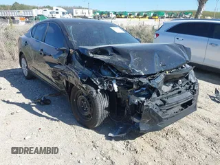 2025 Nissan Sentra S with VIN 3N1AB8BV4SY218427, listed as a IAAI auction lot 41751338 with 9,756 mi miles and . Bid and sale history available at DreamBid. Image 1.