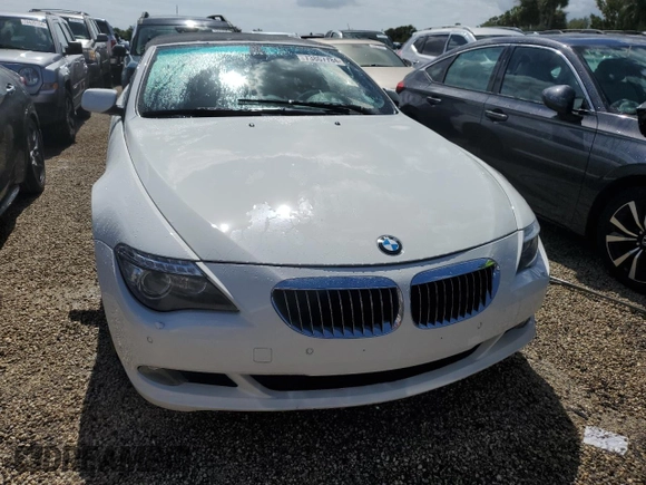 2009 BMW 6 Series 650i with VIN WBAEB53589CX64448, listed as a Copart auction lot 73867784 with 80,795 mi miles and Salvage Title. Bid and sale history available at carsss.com. Image 5.