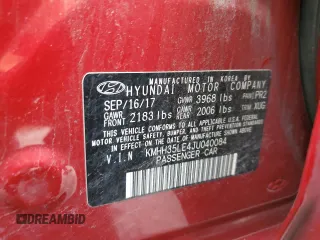 2018 Hyundai Elantra with VIN KMHH35LE4JU040084, listed as a Copart auction lot 88095905 with 98,784 mi miles and Salvage Title. Bid and sale history available at DreamBid. Image 12.