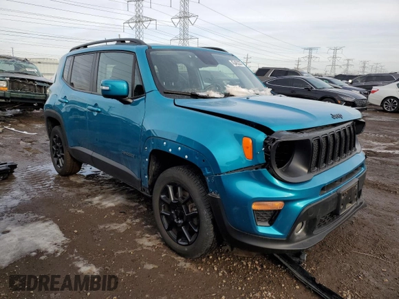 2020 Jeep Renegade Latitude with VIN ZACNJBBB6LPL34817, listed as a Copart auction lot 45463235 with 32,727 mi miles and Salvage Title. Bid and sale history available at carsss.com. Image 4.