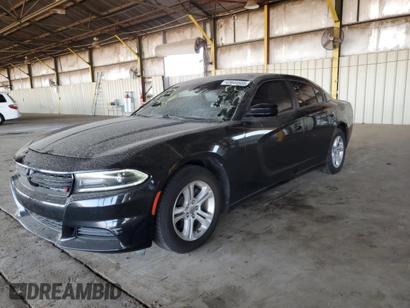 2021 Dodge Charger SXT with VIN 2C3CDXBG7MH531464, listed as a Copart auction lot 43644555 with 93,316 mi miles and Salvage Title. Bid and sale history available at DreamBid. Image 1.