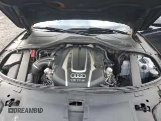 2014 Audi A8 4.0T with VIN WAUR2AFD5EN007518, listed as a Copart auction lot 44523935 with 108,277 mi miles and Salvage title. Bid and sale history available at DreamBid. Image 11.