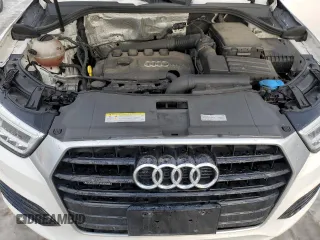 2017 Audi Q3 Prestige with VIN WA1GCCFS0HR015843, listed as a Copart auction lot 43771905 with 56,682 mi miles and Salvage Title. Bid and sale history available at carsss.com. Image 12.