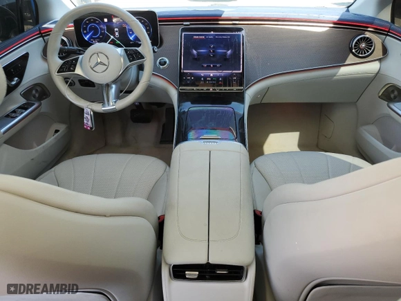 2023 Mercedes-Benz EQE with VIN W1KEG1CBXPF032584, listed as a Copart auction lot 74325314 with 23,495 mi miles and Salvage Title. Bid and sale history available at carsss.com. Image 8.