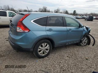 2014 Honda CR-V EX-L with VIN 2HKRM4H75EH665118, listed as a Copart auction lot 52490395 with 0 mi miles and Salvage Title. Bid and sale history available at carsss.com. Image 3.