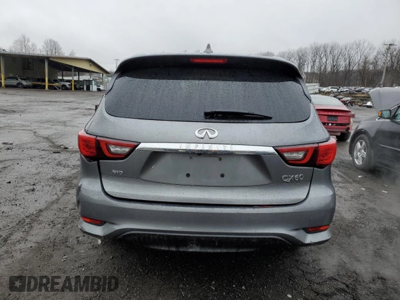 2020 Infiniti QX60 LUXE with VIN 5N1DL0MM3LC524781, listed as a Copart auction lot 49913095 with 84,913 mi miles and Salvage Title. Bid and sale history available at carsss.com. Image 6.