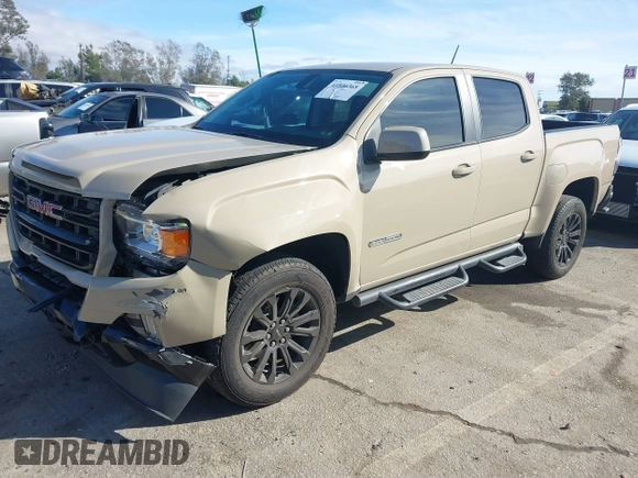 2022 GMC Canyon 2WD Elevation with VIN 1GTG5CENXN1206787, listed as a IAAI auction lot 41536368 with 33,854 mi miles. Bid and sale history available at carsss.com. Image 19.