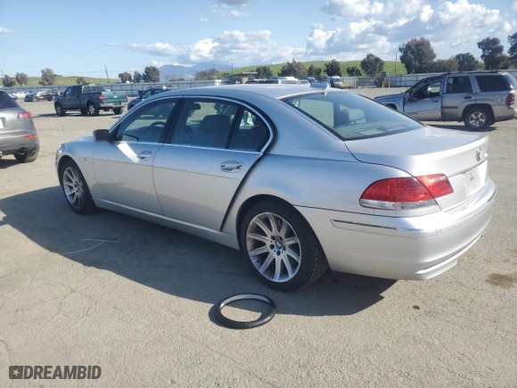 2006 BMW 7 Series 750Li with VIN WBAHN83506DT59566, listed as a Copart auction lot 51707755 with 73,968 mi miles and Clean Title. Bid and sale history available at carsss.com. Image 2.