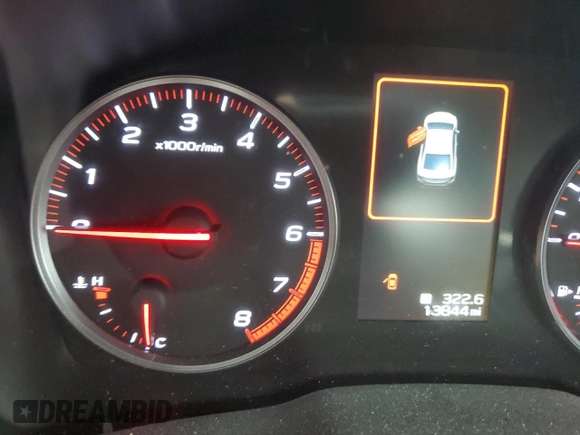 2022 Subaru WRX Limited z VIN JF1VBAL69N9016986, wystawiony jako Copart lot #70930084 z przebiegiem 13 844 mil mil oraz Nie do naprawy • Non repairable. Historia ofert i sprzedaży dostępna na DreamBid. Obrazek 9.