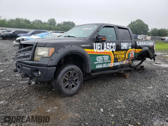 2011 Ford F-150 XL with VIN 1FTFW1EF2BFA54198, listed as a Copart auction lot 61157805 with 121,657 mi miles and Salvage title. Bid and sale history available at DreamBid. Image 1.