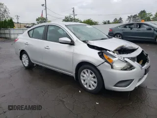 2017 Nissan Versa SV with VIN 3N1CN7AP5HL848489, listed as a Copart auction lot 59618045 with 83,561 mi miles and Salvage title. Bid and sale history available at DreamBid. Image 4.