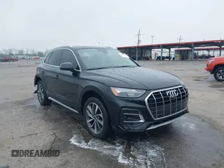 2021 Audi Q5 Premium Plus with VIN WA1BAAFY3M2013760, listed as a IAAI auction lot 41904740 with 64,829 mi miles and . Bid and sale history available at DreamBid. Image 1.