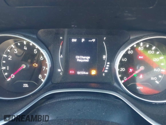 2018 Jeep Compass Latitude with VIN 3C4NJDBB5JT103587, listed as a IAAI auction lot 41944613 with 54,104 mi miles. Bid and sale history available at carsss.com. Image 7.