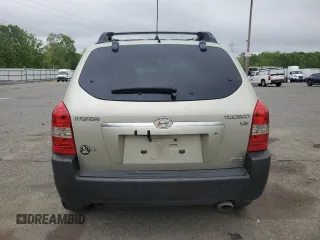 2007 Hyundai Tucson SE with VIN KM8JN72D87U667654, listed as a Copart auction lot 56014265 with 287,695 mi miles and Clean Title. Bid and sale history available at DreamBid. Image 6.