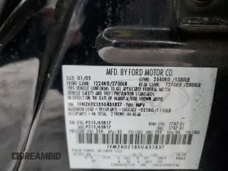 2005 Ford Freestyle SEL with VIN 1FMZK02185GA31837, listed as a Copart auction lot 45218095 with 197,699 mi miles and Salvage Title. Bid and sale history available at carsss.com. Image 13.