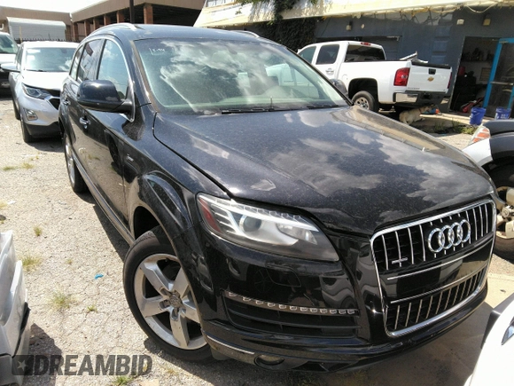 2014 Audi Q7 Premium Plus with VIN WA1LGBFE8ED016688, listed as a IAAI auction lot 42717215 with 61,517 mi miles and . Bid and sale history available at DreamBid. Image 1.