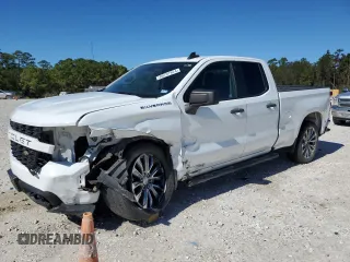 2020 Chevrolet Silverado 1500 Custom with VIN 1GCRWBEK8LZ243650, listed as a Copart auction lot 80707824 with 80,320 mi miles and Salvage Title. Bid and sale history available at carsss.com. Image 1.