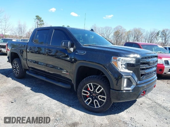 2021 GMC Sierra 1500 AT4 with VIN 1GTP9EED5MZ269495, listed as a IAAI auction lot 41789180 with 27,672 mi miles. Bid and sale history available at carsss.com. Image 1.