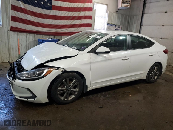 2018 Hyundai Elantra Value Edition with VIN 5NPD84LFXJH342593, listed as a Copart auction lot 42194425 with 159,963 mi miles and Salvage Title. Bid and sale history available at DreamBid. Image 1.
