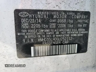 2016 Hyundai Elantra GT with VIN KMHD35LH0GU252112, listed as a Copart auction lot 73341384 with 86,574 mi miles and Salvage Title. Bid and sale history available at carsss.com. Image 12.