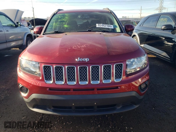 2015 Jeep Compass High Altitude Edition with VIN 1C4NJDEB6FD244760, listed as a Copart auction lot 82442104 with 90,720 mi miles and Salvage Title. Bid and sale history available at carsss.com. Image 5.
