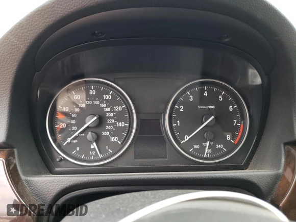 2011 BMW 3 Series 335i xDrive with VIN WBAPL5C54BA919777, listed as a Copart auction lot 53599895 with Not provided miles and Salvage title. Bid and sale history available at DreamBid. Image 9.