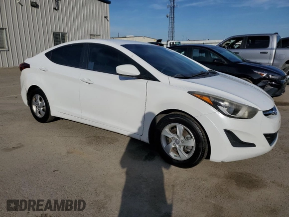 2014 Hyundai Elantra SE with VIN 5NPDH4AEXEH463978, listed as a Copart auction lot 46043825 with 155,526 mi miles and Clean Title. Bid and sale history available at DreamBid. Image 4.