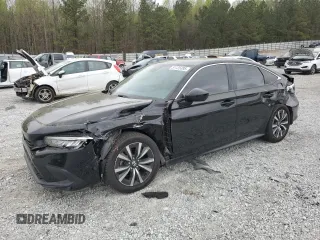 2022 Honda Civic Sedan EX with VIN 2HGFE1F70NH317593, listed as a Copart auction lot 51125395 with 56,647 mi miles and Salvage Title. Bid and sale history available at carsss.com. Image 1.