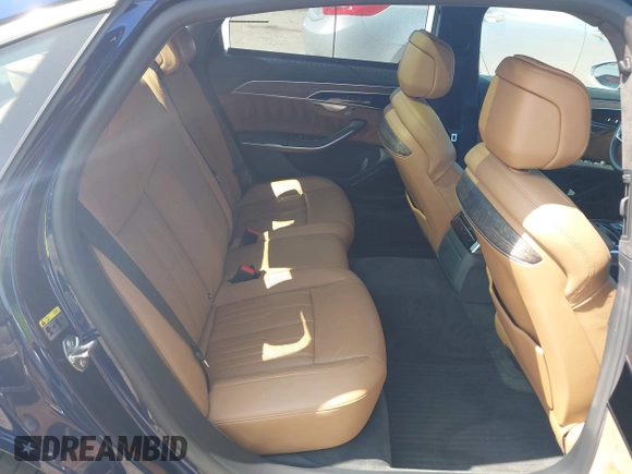 2019 Audi A8 with VIN WAU8DAF82KN017394, listed as a IAAI auction lot 42414936 with 22,482 mi miles and . Bid and sale history available at DreamBid. Image 8.