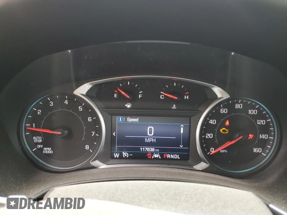 2021 Chevrolet Equinox LT with VIN 2GNAXUEV0M6147452, listed as a Copart auction lot 48420745 with 117,638 mi miles and Salvage Title. Bid and sale history available at DreamBid. Image 9.