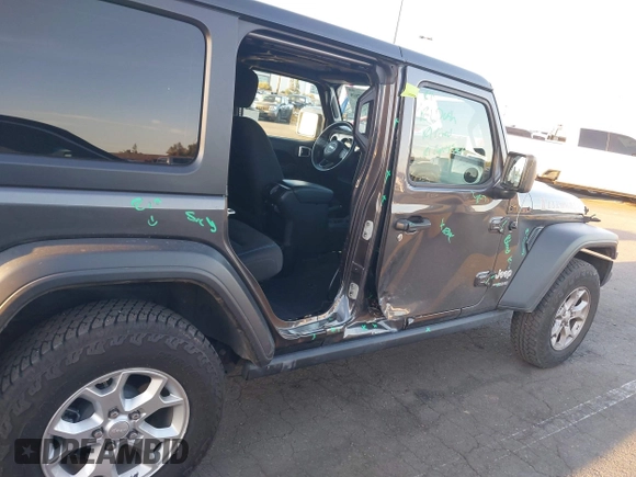 2021 Jeep Wrangler Unlimited Sport S z VIN 1C4HJXDG7MW583315, wystawiony jako IAAI lot #41827899 z przebiegiem 25 264 mil mil oraz . Historia ofert i sprzedaży dostępna na DreamBid. Obrazek 6.
