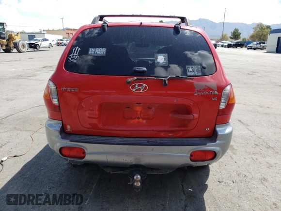 2003 Hyundai Santa Fe GLS with VIN KM8SC73D93U521654, listed as a Copart auction lot 70524074 with 184,939 mi miles and Salvage Title. Bid and sale history available at carsss.com. Image 6.