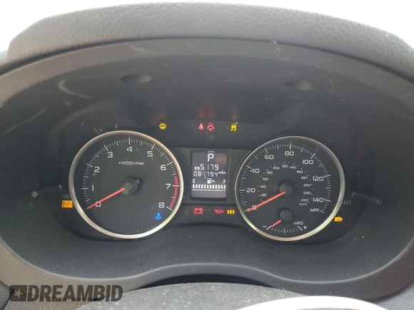 2016 Subaru Impreza с VIN JF1GJAA64GH013565, выставлен на аукционе Copart как лот 56502065 с пробегом 81 794 миль миль и Списание • Salvage title. История ставок и продаж доступна на DreamBid. Изображение 9.