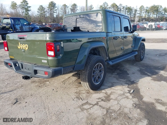 2023 Jeep Gladiator Overland with VIN 1C6HJTFG9PL507484, listed as a IAAI auction lot 41486457 with 54,871 mi miles. Bid and sale history available at carsss.com. Image 4.