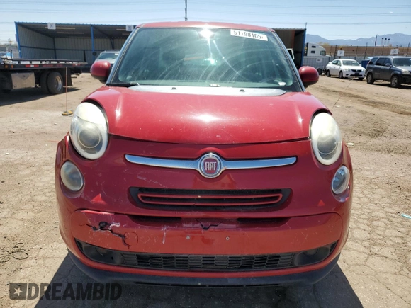 2014 FIAT 500L Easy with VIN ZFBCFABHXEZ023859, listed as a Copart auction lot 51798105 with 152,309 mi miles and Salvage Title. Bid and sale history available at carsss.com. Image 5.