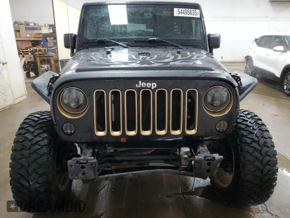 2018 Jeep Wrangler Unlimited Sahara z VIN 1C4HJWEG6JL900538, wystawiony jako Copart lot #54495635 z przebiegiem 134 532 mil mil oraz Czysty tytuł • Clean title. Historia ofert i sprzedaży dostępna na DreamBid. Obrazek 5.