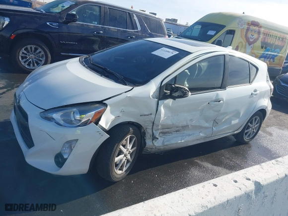 2015 Toyota Prius c One with VIN JTDKDTB35F1114505, listed as a IAAI auction lot 41159078 with 126,335 mi miles. Bid and sale history available at carsss.com. Image 14.