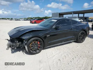 2019 Ford Mustang GT z VIN 1FA6P8CF4K5201609, wystawiony jako Copart lot #62224285 z przebiegiem 23 240 mil mil oraz Szkoda całkowita • Salvage title. Historia ofert i sprzedaży dostępna na DreamBid. Obrazek 1.