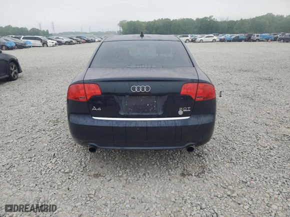 2008 Audi A4 2.0T with VIN WAUDF78E48A161849, listed as a Copart auction lot 54259165 with 87,452 mi miles and Clean Title. Bid and sale history available at carsss.com. Image 6.