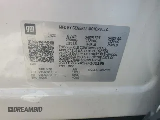 2024 Cadillac XT4 AWD Premium Luxury with VIN 1GYFZDR45RF102198, listed as a Copart auction lot 54240675 with Not Provided miles and Salvage Title. Bid and sale history available at carsss.com. Image 12.